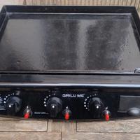 barbecue a gas piastra in ghisa 