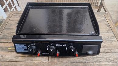 barbecue a gas piastra in ghisa 