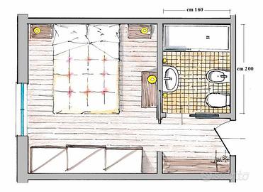 Stanza singola- Campo di Marte-libera da subito