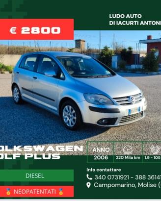 Volkswagen Golf Plus 1.9 TDI/101 CV cat Var. Comfo