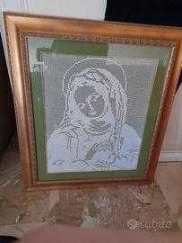 Quadro all'uncinetto