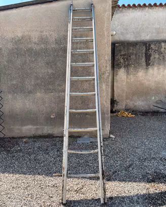 scala telescopica in alluminio 12+12 pioli