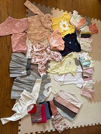 Lotto abbigliamento bambina