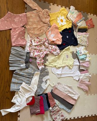 Lotto abbigliamento bambina