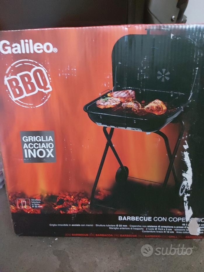 Barbecue Affumicatore Giardino XXL Con Ruote - Griglia Regolabile, Termometro, Ripiani E Copertura - Foto 7