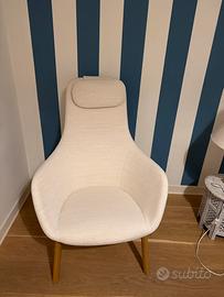 Poltrona Vitra HAL Lounge Chair color avorio