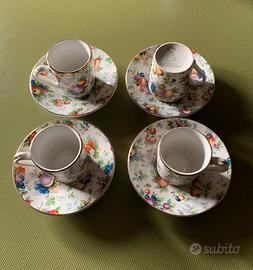 4 Tazzine da caffè GARDEN’ s FLOWER