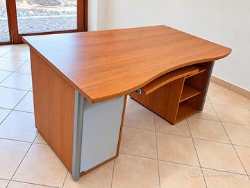 Scrivania da ufficio noce chiaro 155×80 cm