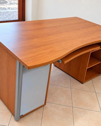 Scrivania da ufficio noce chiaro 155×80 cm