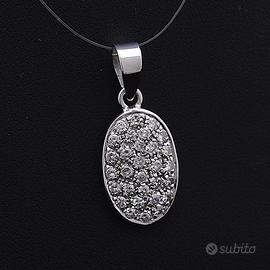 CIONDOLO HARMONY IN ORO BIANCO 18 KT 750 DIAMANTI