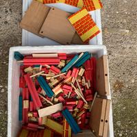 Gioco in legno costruzioni vintage