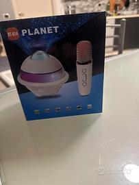 karaoke per bambini con microfoni wireless e luci