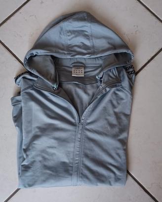 Giacca Tuta Adidas Grigia con Cappuccio estraibile