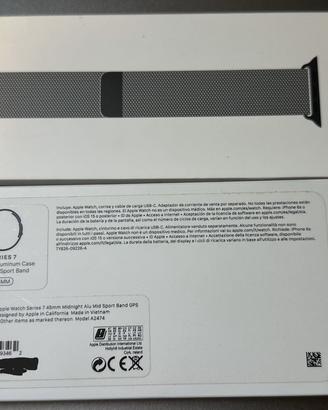 Apple Watch Serie 7 GPS 45 + cinturini, protezioni