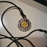 Collana con segno zodiacale del Cancro in acciaio