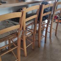 sgabelli alti in legno