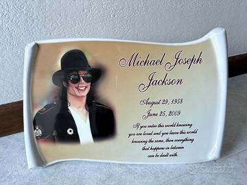 Targa commemorativa Michael Jackson - pezzo unico