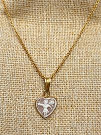 Collana con cammeo sardonico forma cuore