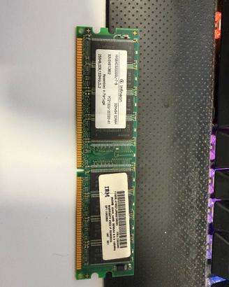 256MB RAM DDR PC2100U Infineon (Brand IBM) 266MHz