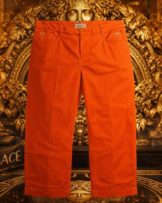 Pantaloni arancioni Versace