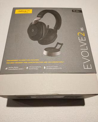 Cuffie Jabra Evolve 2 85 Nuove con base