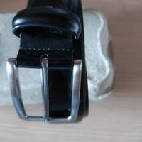 CINTURA NERA VERA PELLE