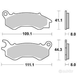 Coppia pastiglie freno SBS 205HF mescola ceramica