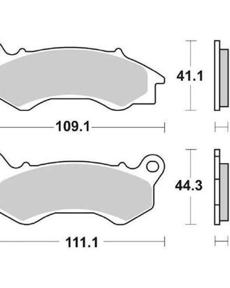 Coppia pastiglie freno SBS 205HF mescola ceramica