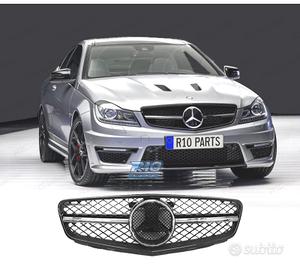 GRIGLIA MERCEDES CLASSE C W204 LOOK AMG C63 NERO L