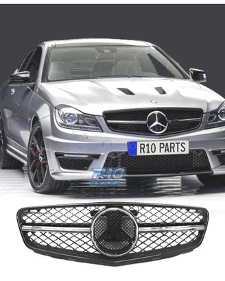 GRIGLIA MERCEDES CLASSE C W204 LOOK AMG C63 NERO L