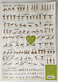 FeetUp Trainer sgabello per Yoga con poster