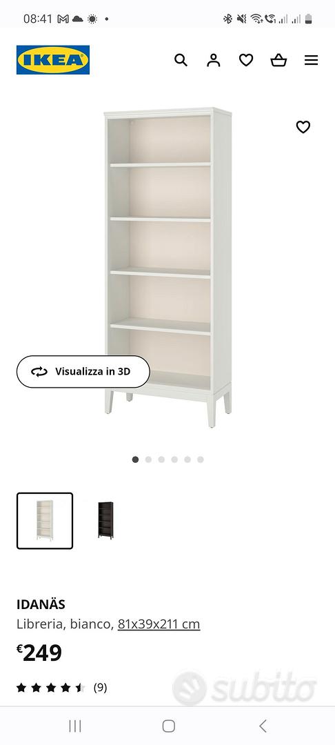 IDANÄS libreria, bianco, 81x39x211 cm - IKEA Italia