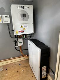 Kit 10kw fotovoltaico accumulo litio 6kw off grid