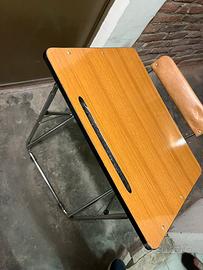 banchi scuola pieghevoli bambini – vintage