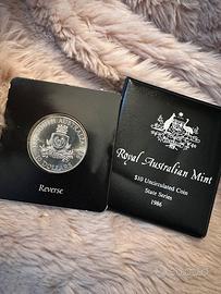 $10 Coin 1836 south Australia 1986 Elizabeth II