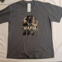 maglietta grigia con stampa MAFIA taglia L