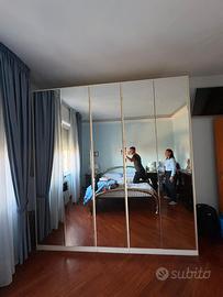 Armadio 5 ante specchiate