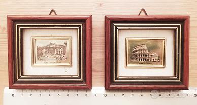 Quadretti Colosseo e Fontana di Trevi a Roma