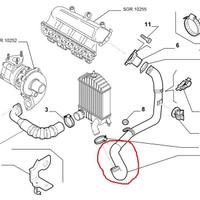Tubo Intercooler Musa - Ypsilon 1.3 MJT 51768138