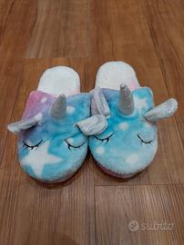 Pantofole unicorno bimba 22 peluche