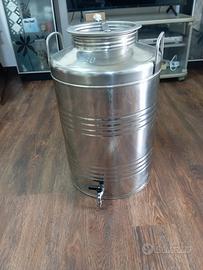 fusto in acciaio inox da 50 litri 