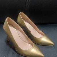 Scarpe col tacco Benetton oro