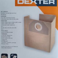 Sacchetti per aspirapolvere Dexter 