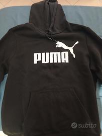 felpa puma nera e bianca 