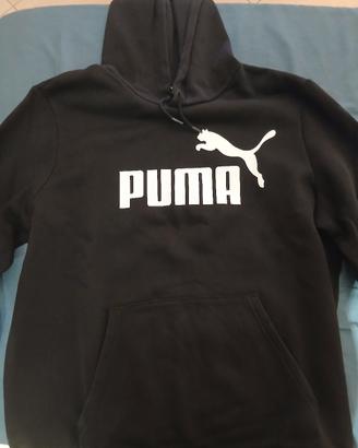 felpa puma nera e bianca 