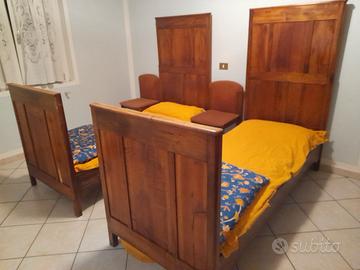 Cameretta in Noce letti più armadio