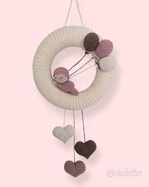 Ghirlanda Nascita all’Uncinetto 