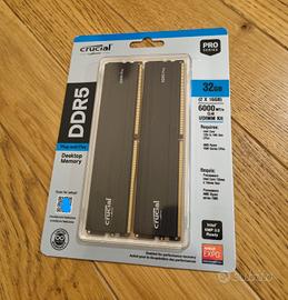 Kit RAM Crucial DDR5 32GB (2x16GB) 6000MHz