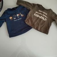 t-shirt manica lunga neonato 3/6 mesi blukids 