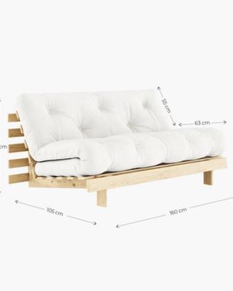 Divano letto marca Karup modello Roots
